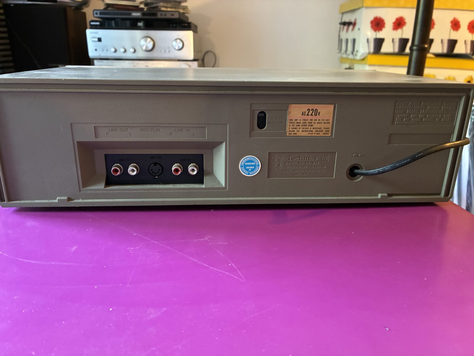 piastra di registrazione a cassette vintage Technics RS-M14 - immagine 2